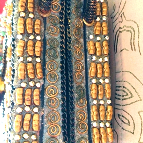 MARY FRANCES EVENING MID SMALL HANDLE  HANDBAG COLLECTIBLE Regency Core - Picture 9 of 14